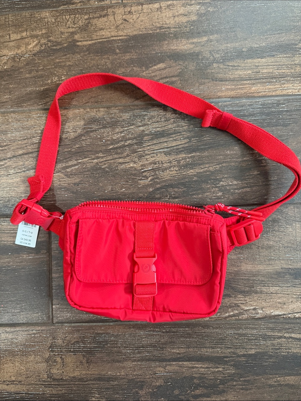 PINK Victoria's Secret Red Mini Belt Bag